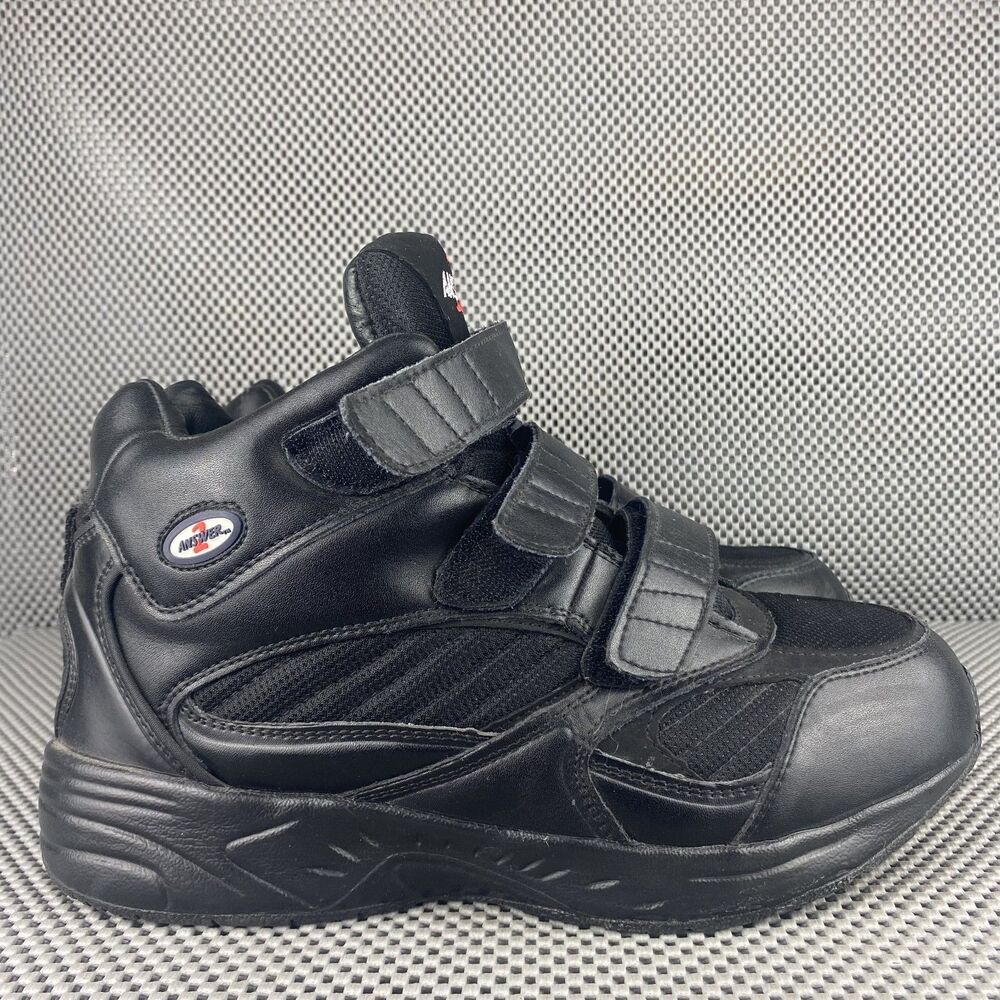 Apis Answer 2 551-1 Sneakers Mens 10XW Black Leather Therapeutic Athletic Boots